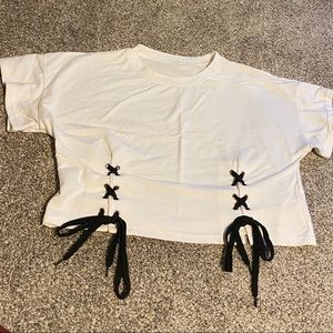 Lace Up Crop Top